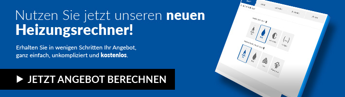 Aufruf ein Angebot mittels dem Heizungsrechner zu erstellen